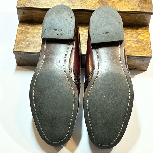 GH Bass & Co. Tailored Vintage Keltie Loafer Oxblood Leather Mens 11C - Picture 7 of 10